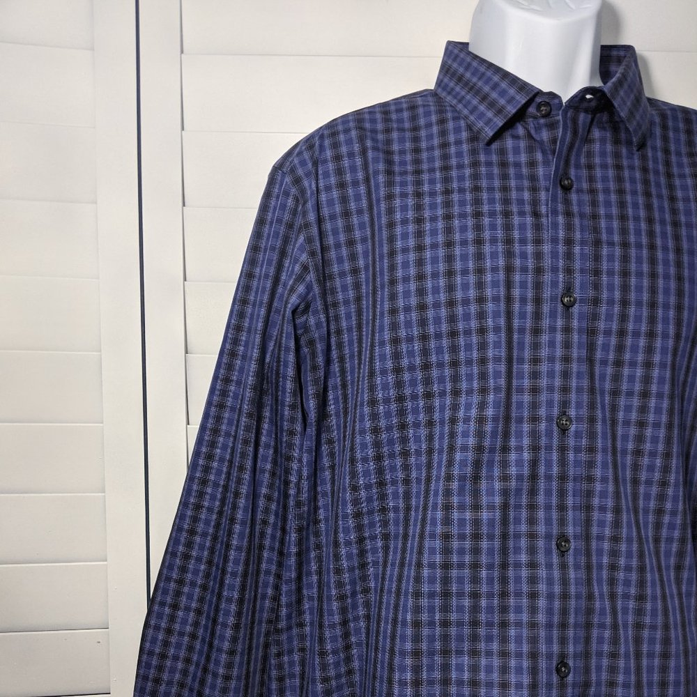 Untuckit Mens Blue Cotton Button Down XXL